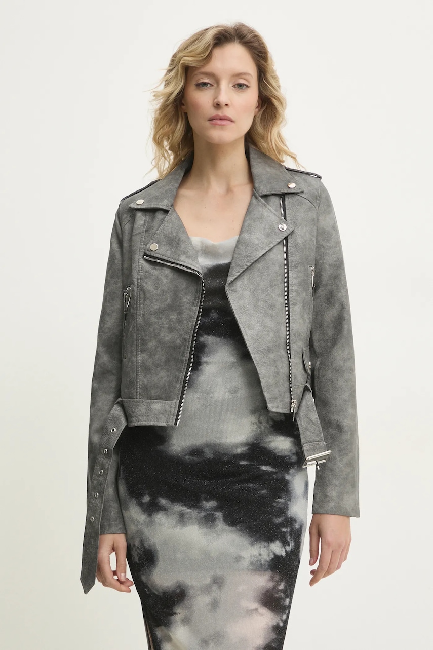 Answear Lab geaca ramones culoarea gri, de tranzitie