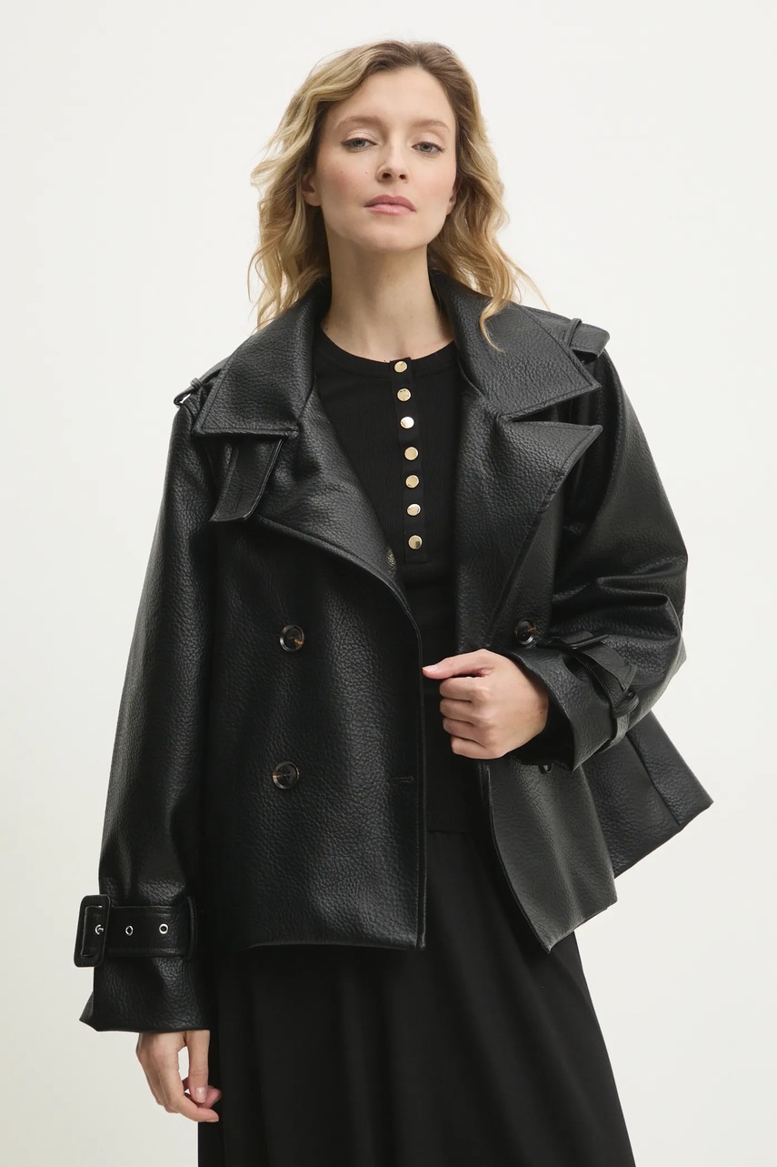 Answear Lab geaca culoarea negru, de tranzitie