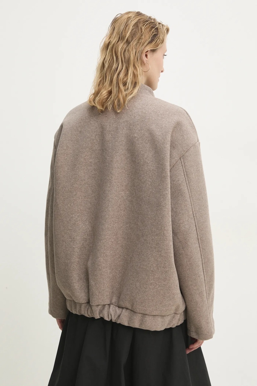 Μπουφάν Answear.LAB χρώμα: μπεζ φωτογραφία