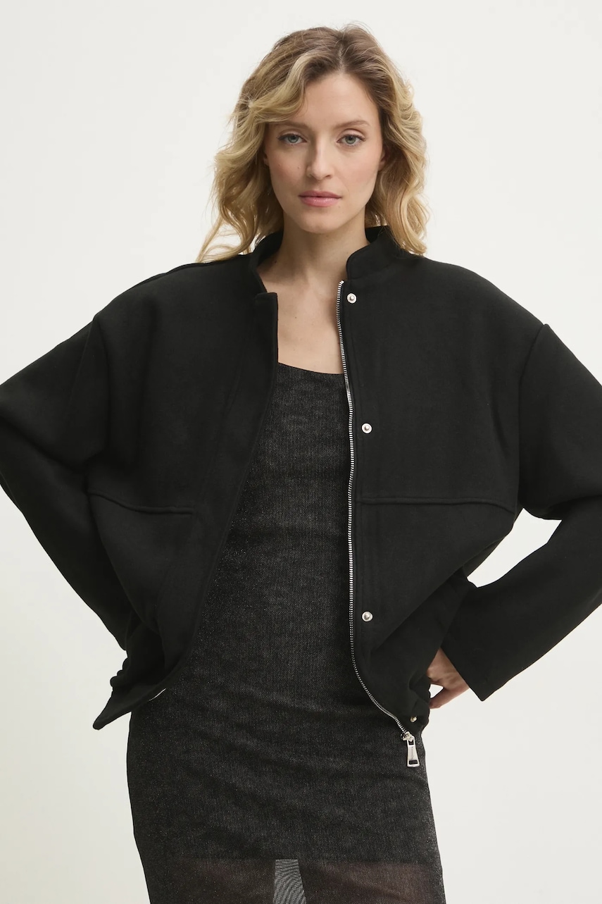 Answear Lab geaca culoarea negru, de tranzitie