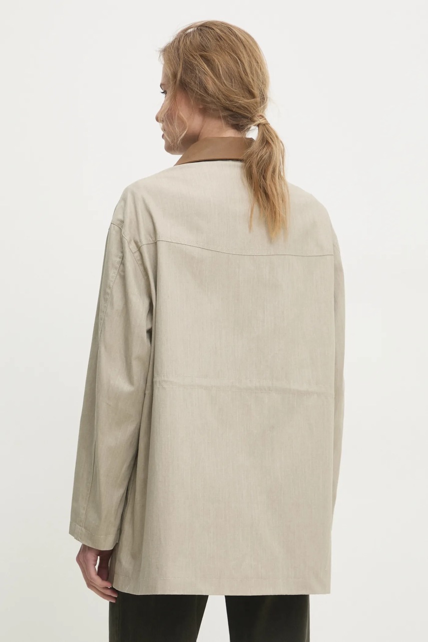 Μπουφάν Answear.LAB χρώμα: μπεζ φωτογραφία