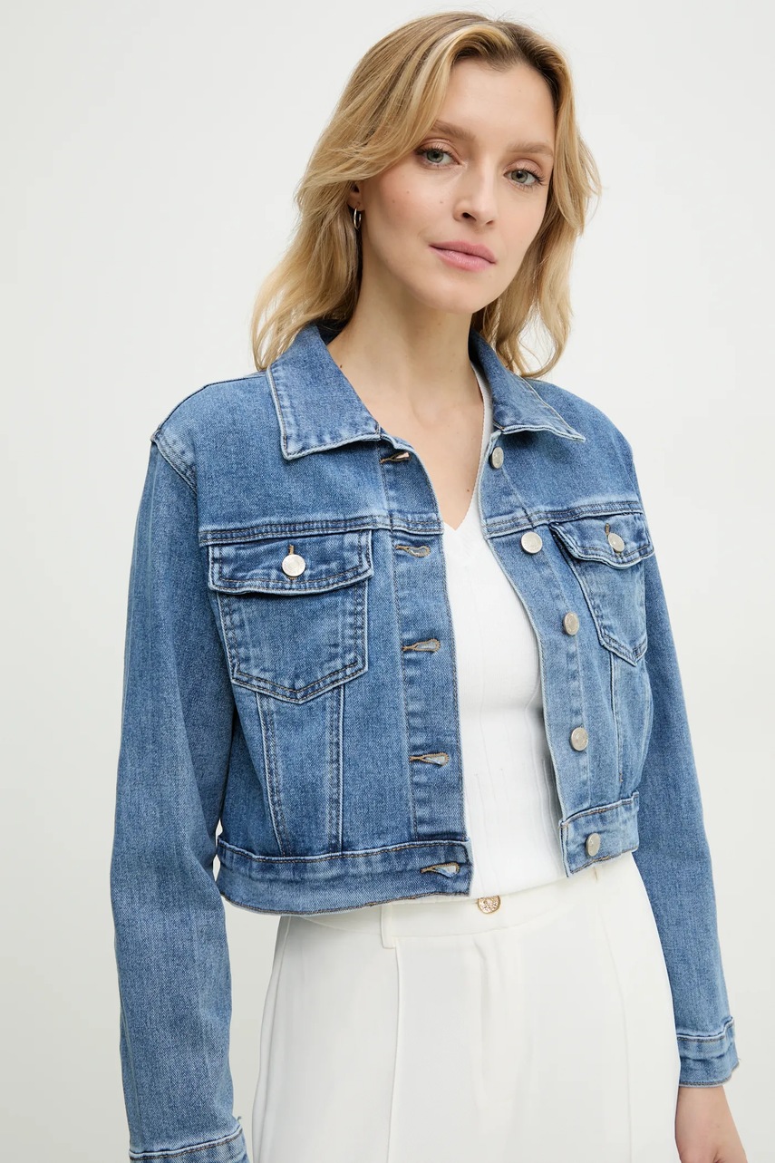 Τζιν μπουφάν Answear.LAB χρώμα: μπλε φωτογραφία