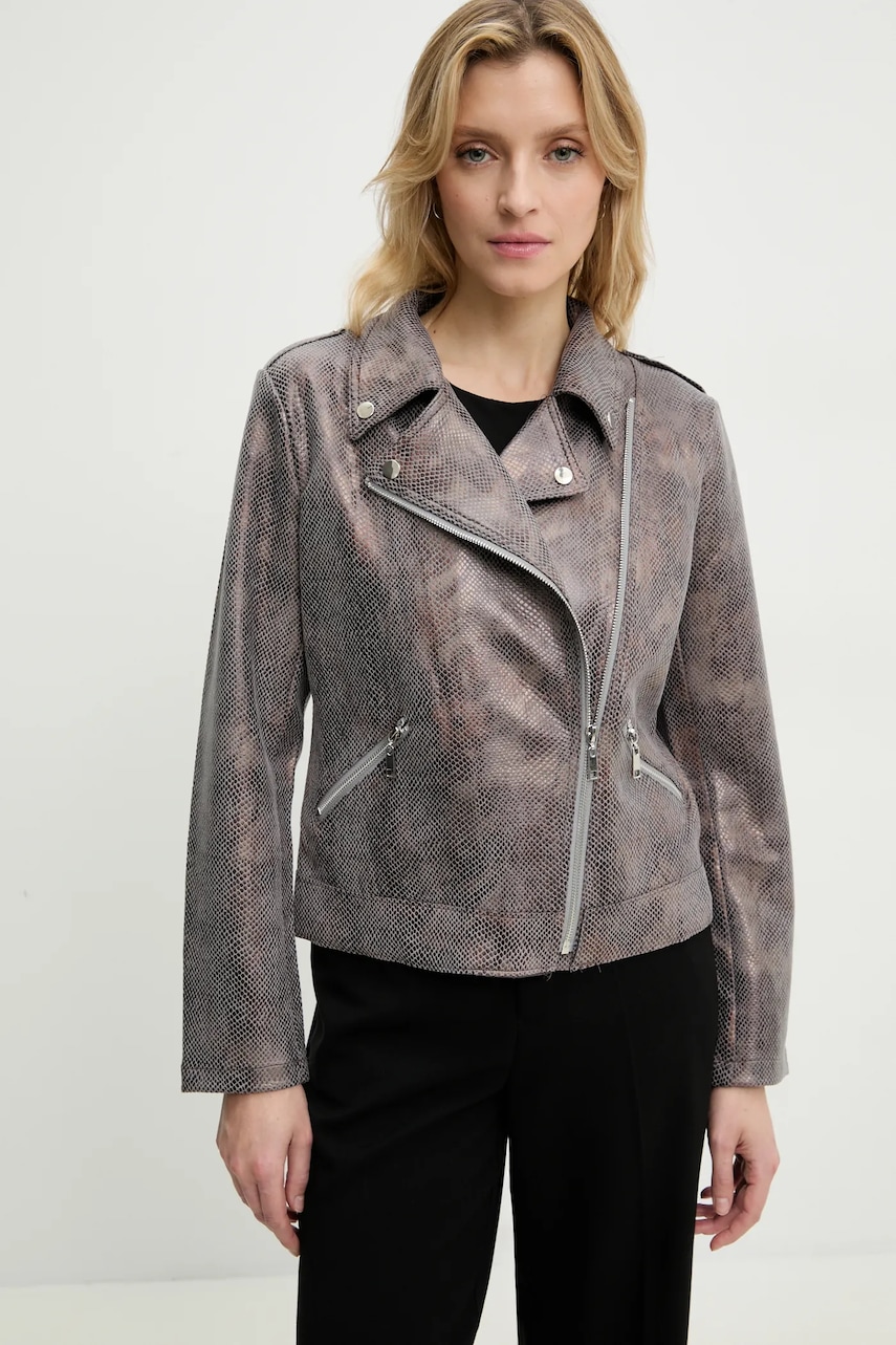 Answear Lab geaca ramones culoarea gri, de tranzitie