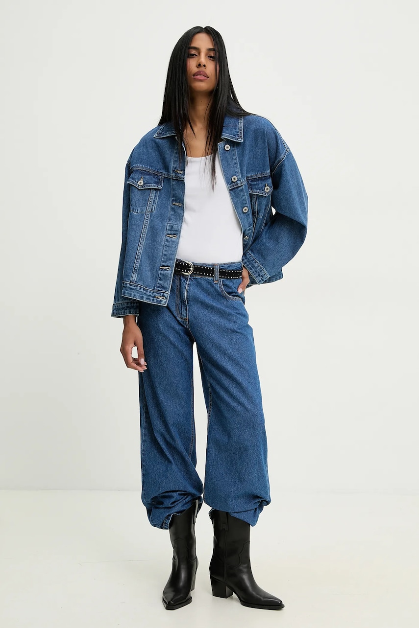 Джинсовая куртка Answear Lab переходная oversize Джинсовая куртка Answear Lab переходная oversize