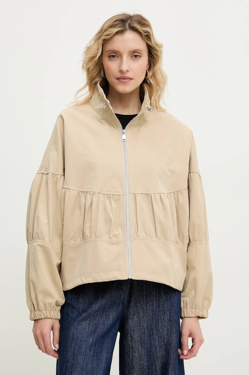 Answear Lab geaca culoarea bej, de tranzitie