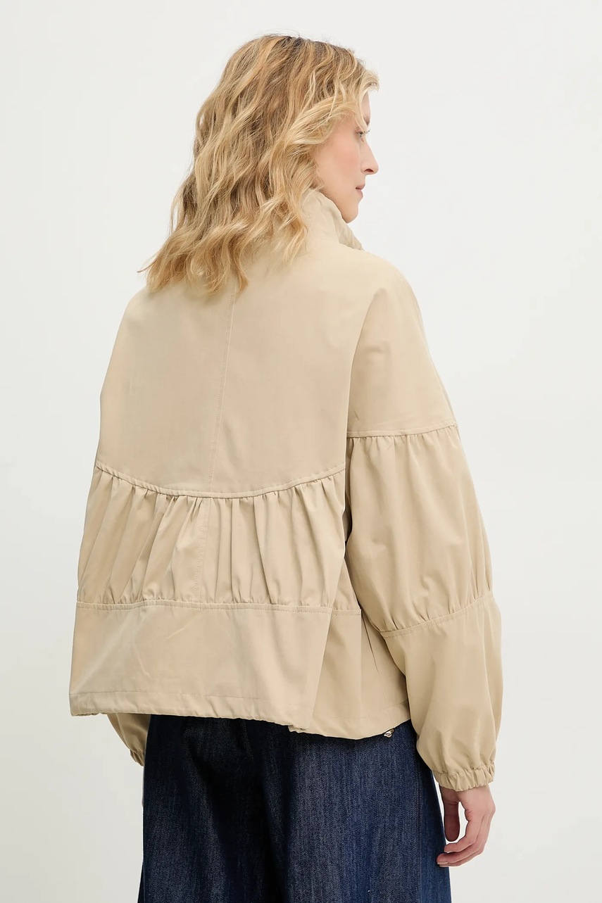 Μπουφάν Answear.LAB χρώμα: μπεζ φωτογραφία