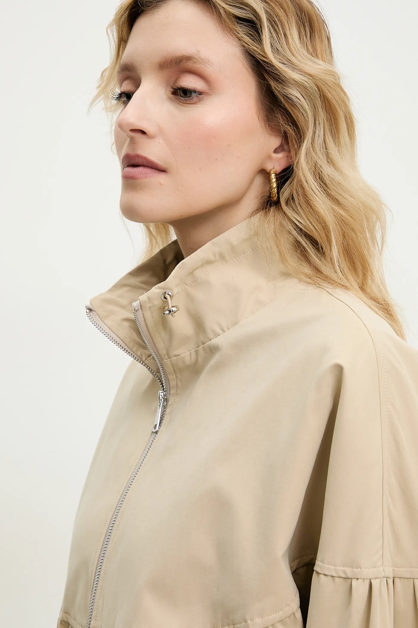 Μπουφάν Answear.LAB χρώμα: μπεζ φωτογραφία