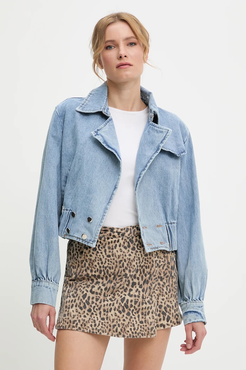 Answear Lab geaca jeans de tranzitie, oversize