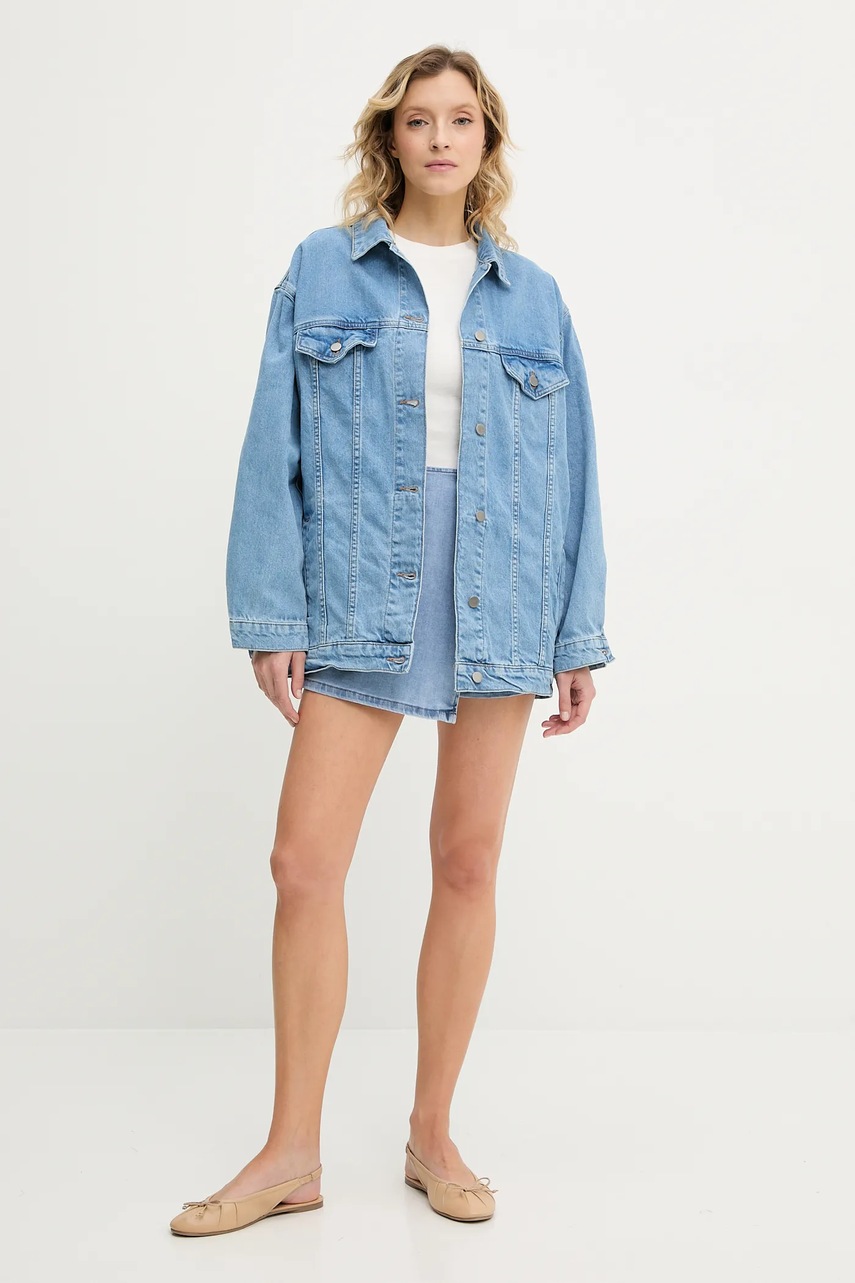 Хлопковая джинсовая куртка Answear.LAB переходная oversize