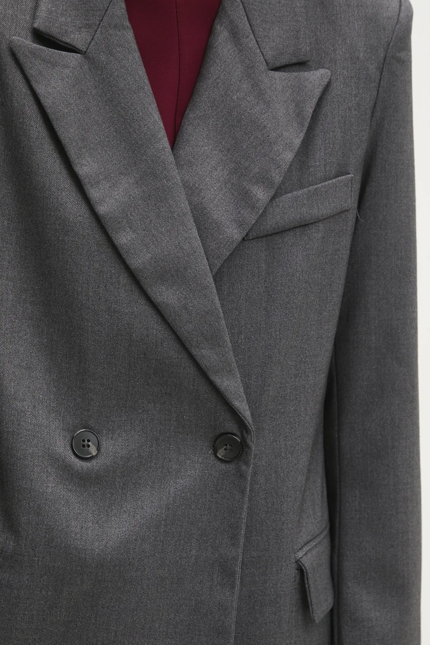 Παλτό Answear.LAB χρώμα: γκρι φωτογραφία