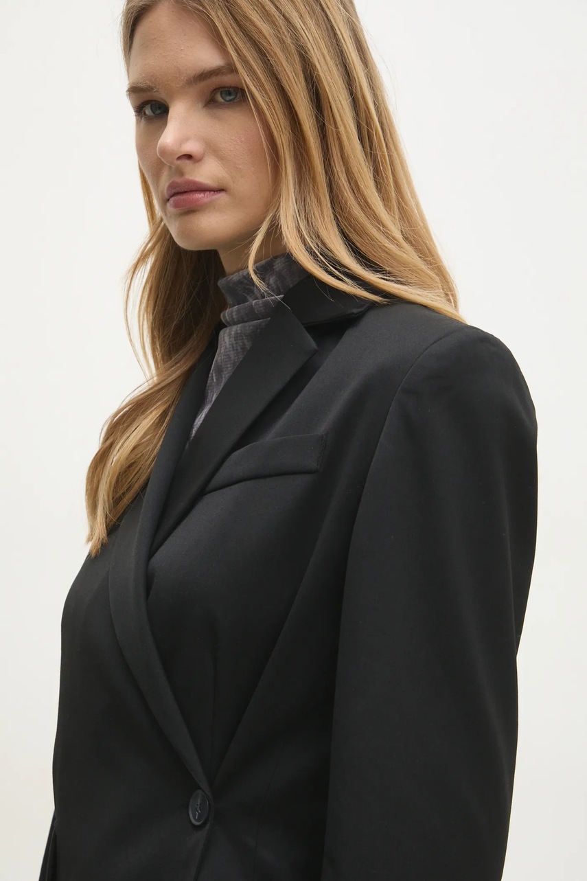 Σακάκι Answear.LAB χρώμα: μαύρο φωτογραφία
