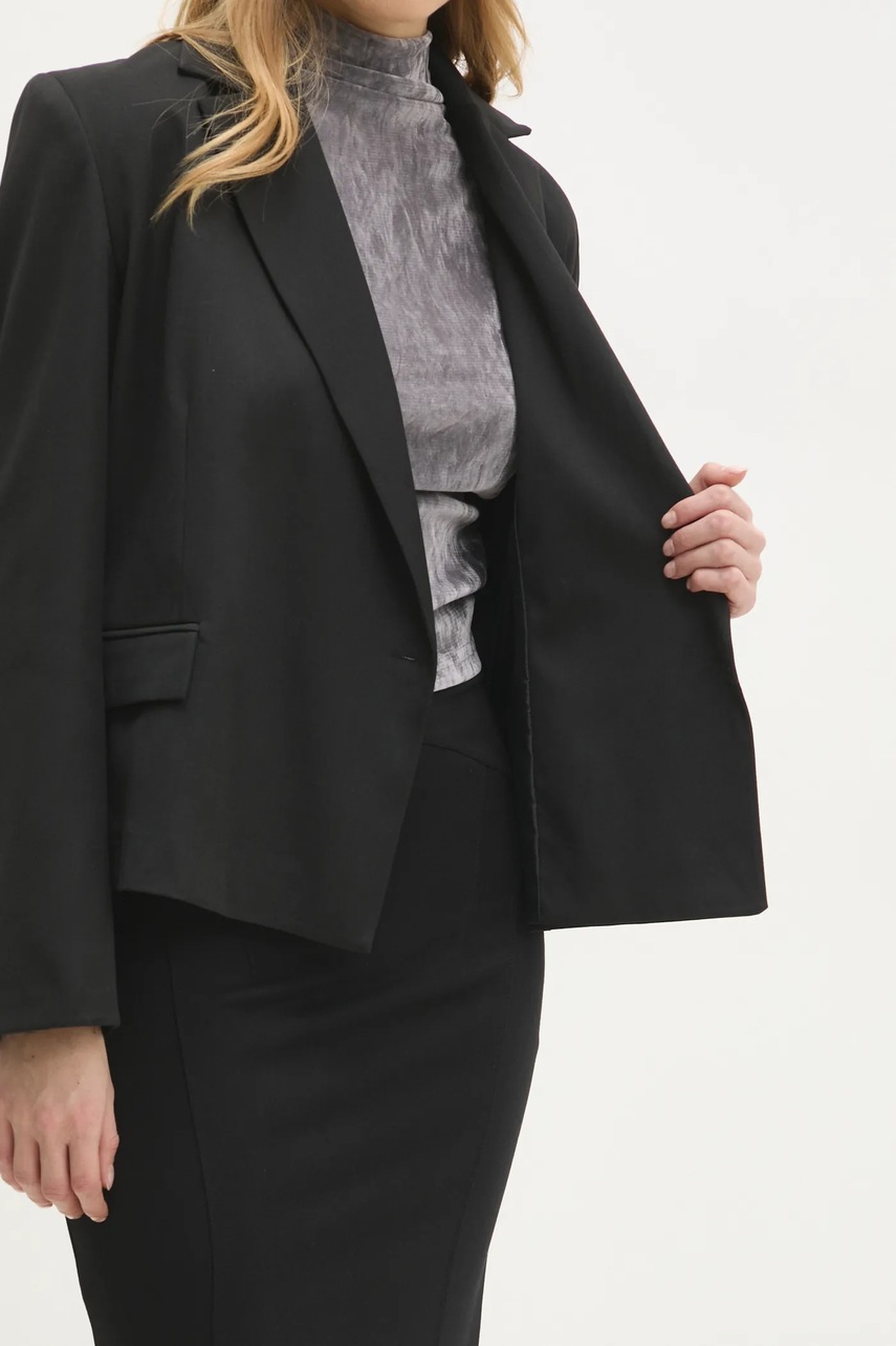 Σακάκι Answear.LAB χρώμα: μαύρο φωτογραφία