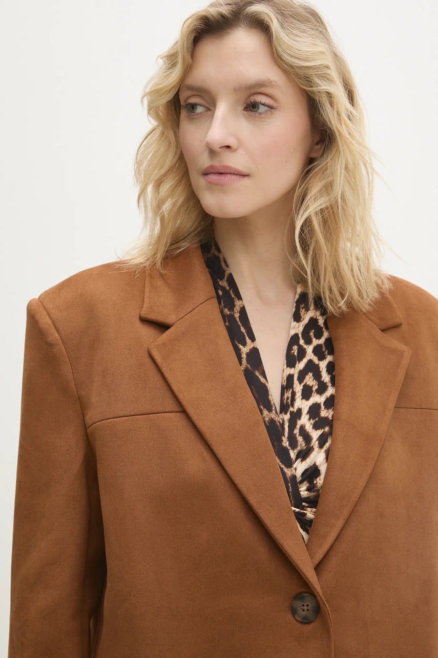 Σακάκι Answear.LAB χρώμα: καφέ φωτογραφία