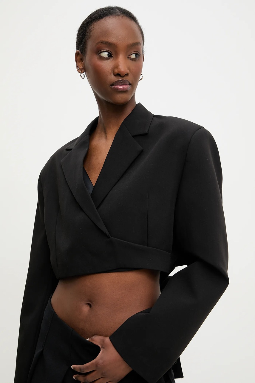 Σακάκι Answear.LAB χρώμα: μαύρο φωτογραφία