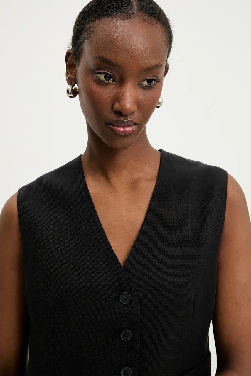 Γιλέκο Answear.LAB χρώμα: μαύρο φωτογραφία