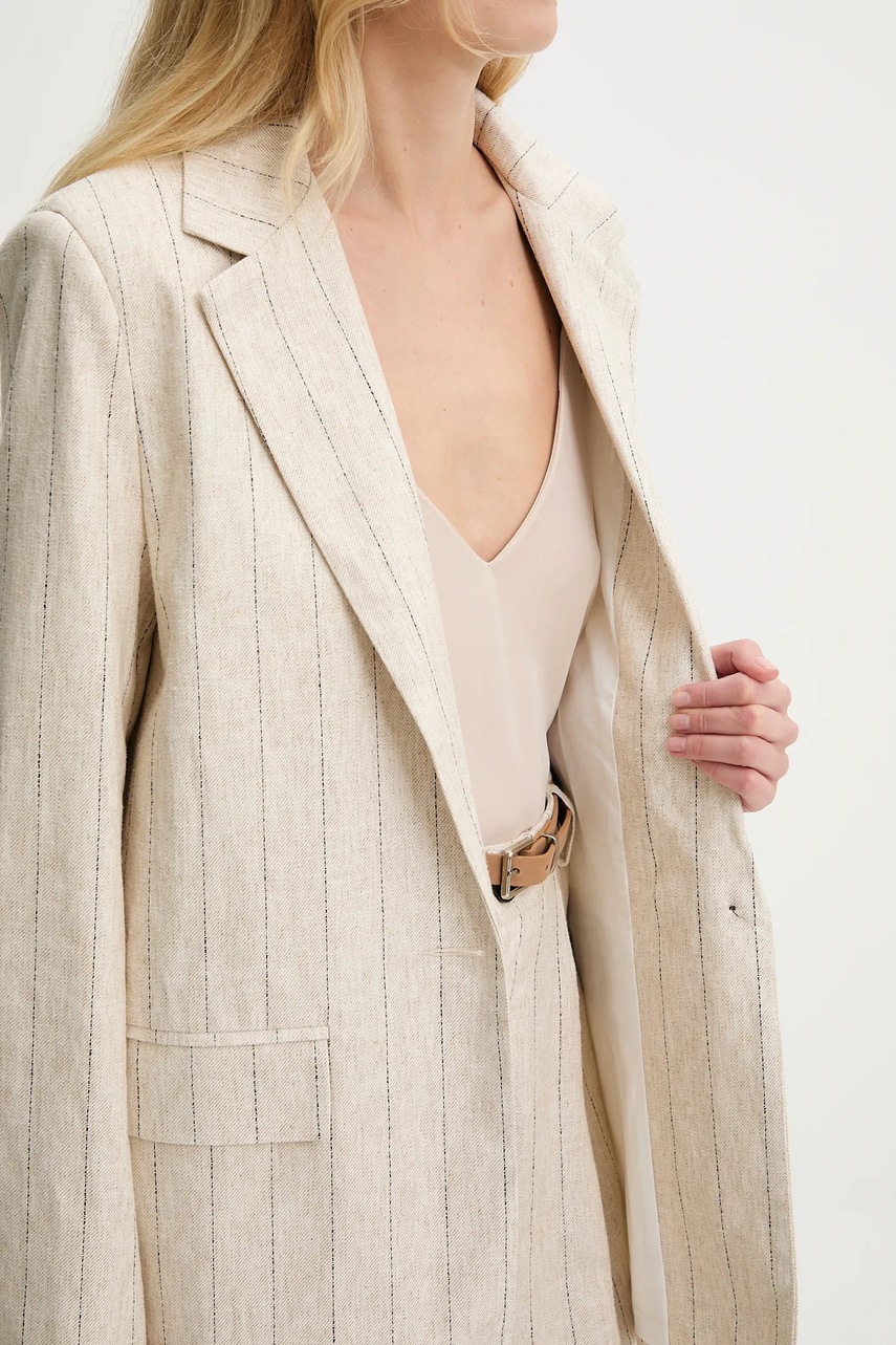 Sako s příměsí lnu Answear.LAB (obrázek 8)