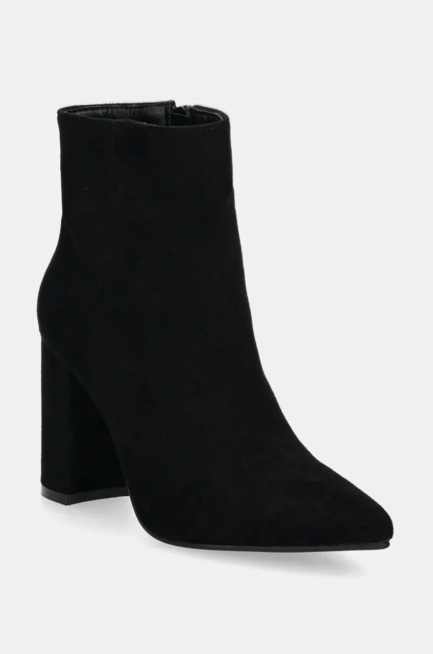 Answear Lab botine femei, culoarea negru, cu toc drept