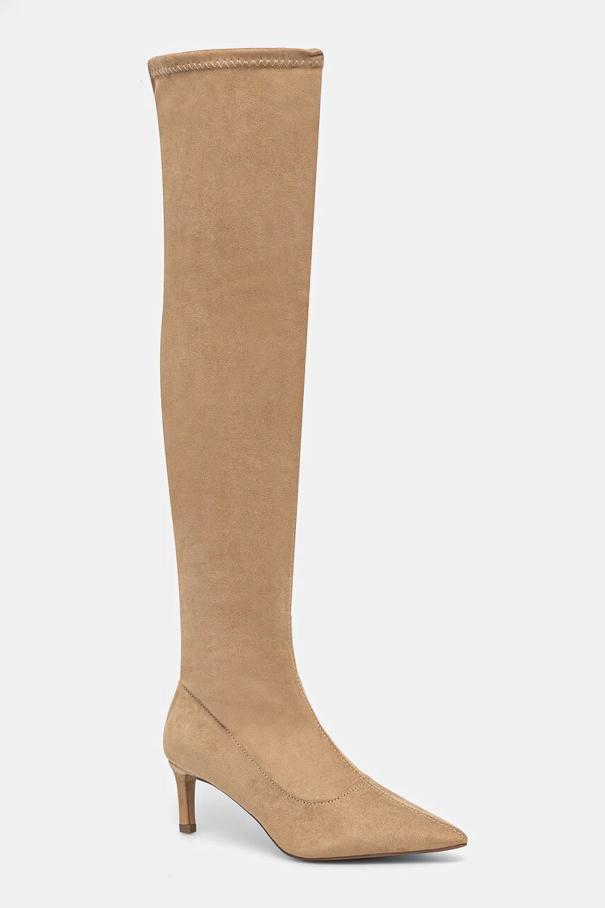 Answear Lab cizme femei, culoarea maro, cu toc cui