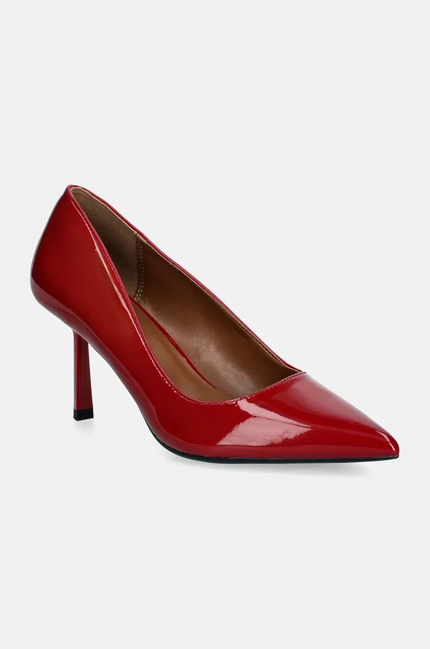 Answear Lab pantofi cu toc culoarea bordo