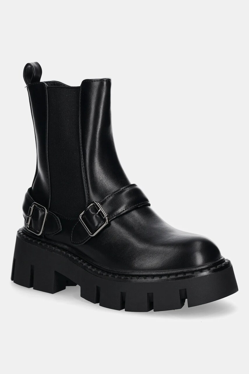 Answear Lab cizme femei, culoarea negru, cu platforma, izolat