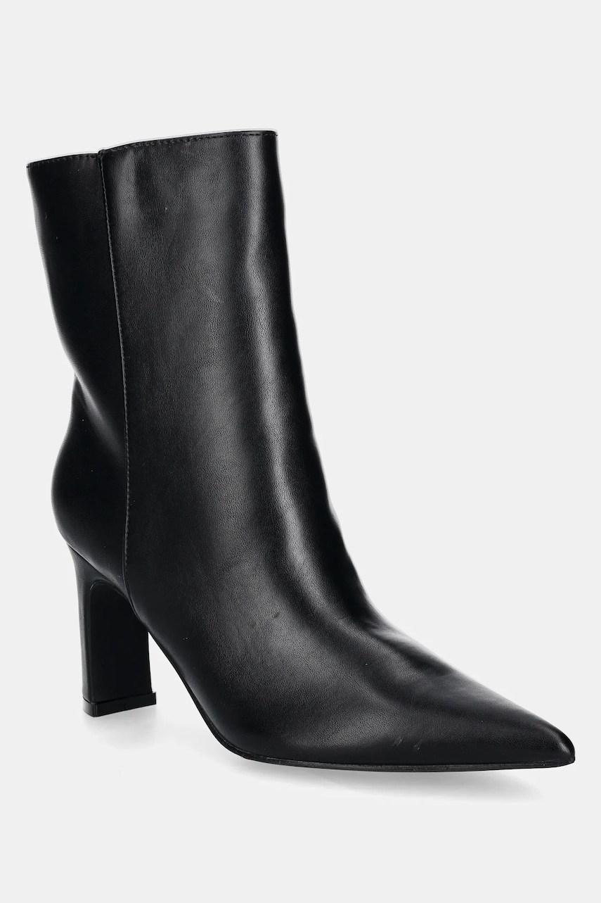 Answear Lab botine femei, culoarea negru, cu toc drept