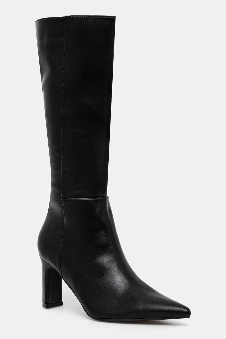 Answear Lab cizme femei, culoarea negru, cu toc drept, izolare usoara