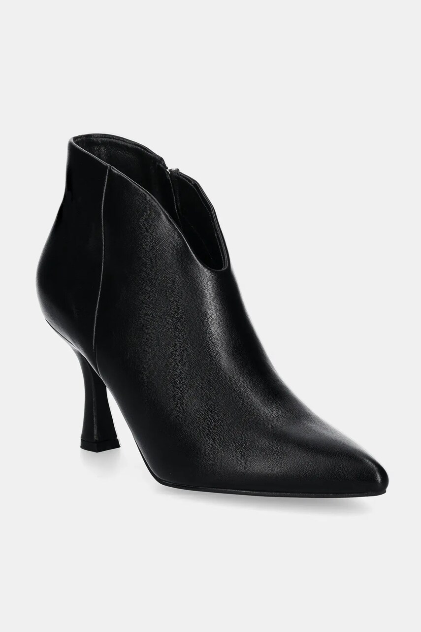 Answear Lab botine femei, culoarea negru, cu toc cui
