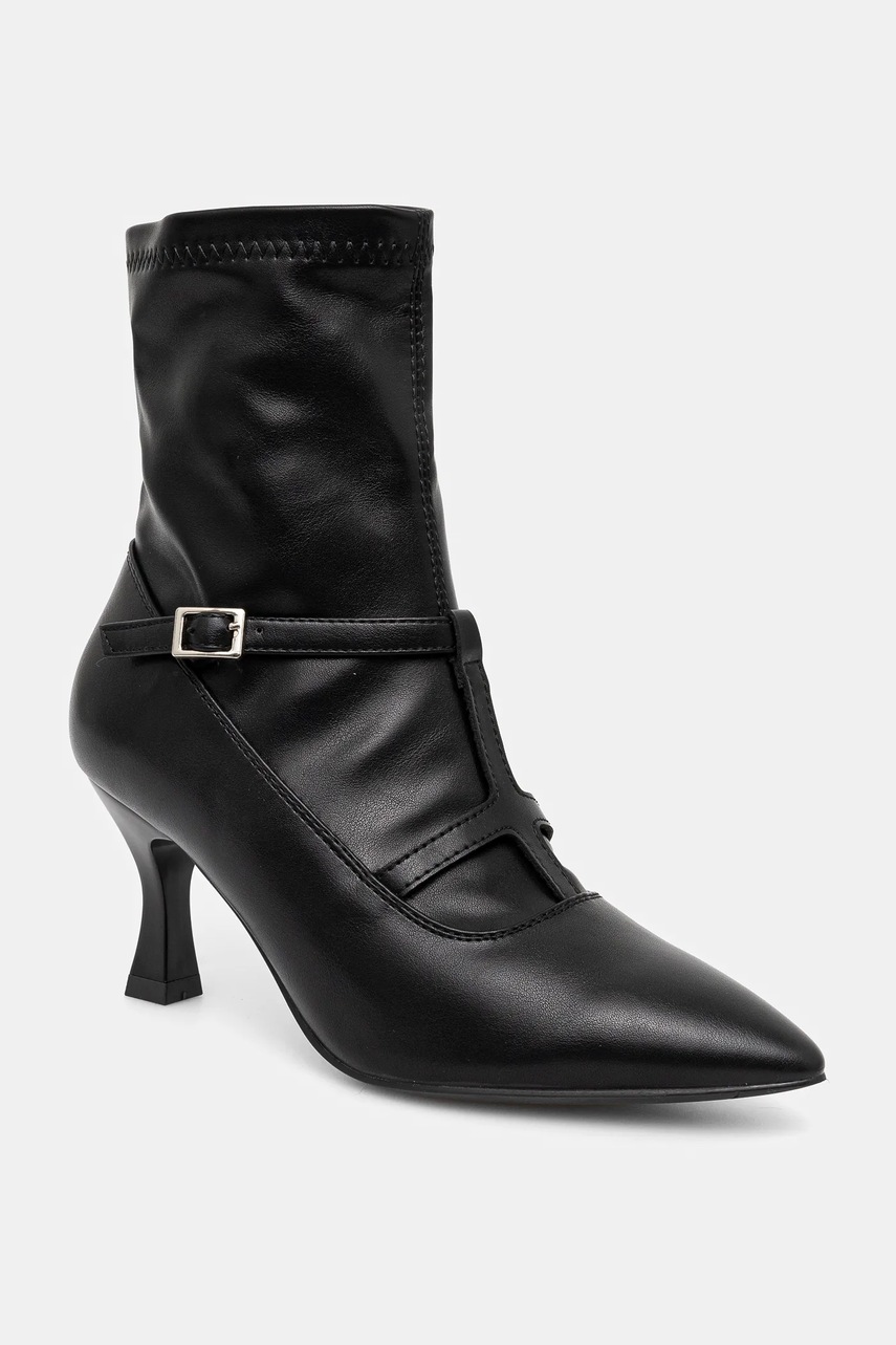 Answear Lab botine femei, culoarea negru, cu toc cui