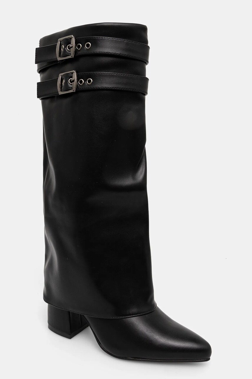 Answear Lab cizme femei, culoarea negru, cu toc drept, izolare usoara