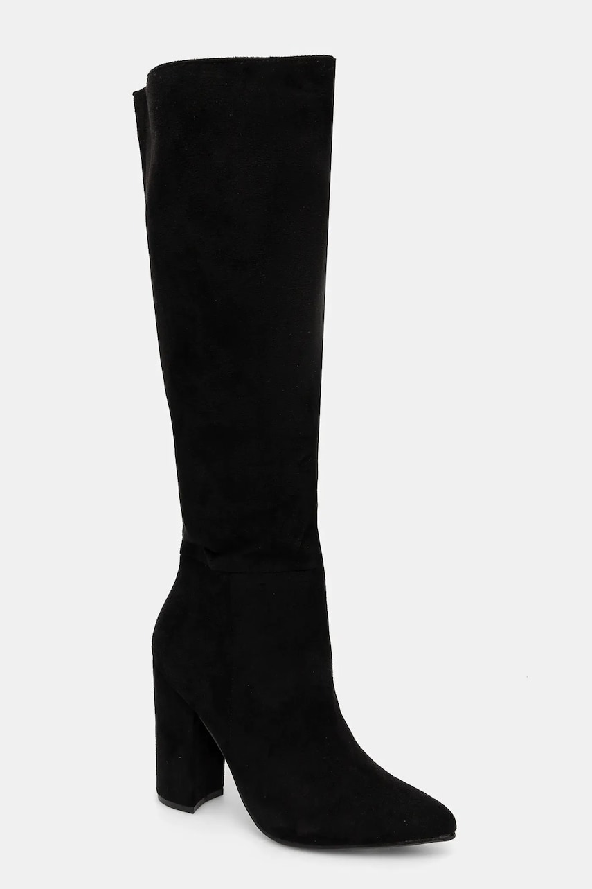 Answear Lab cizme femei, culoarea negru, cu toc drept