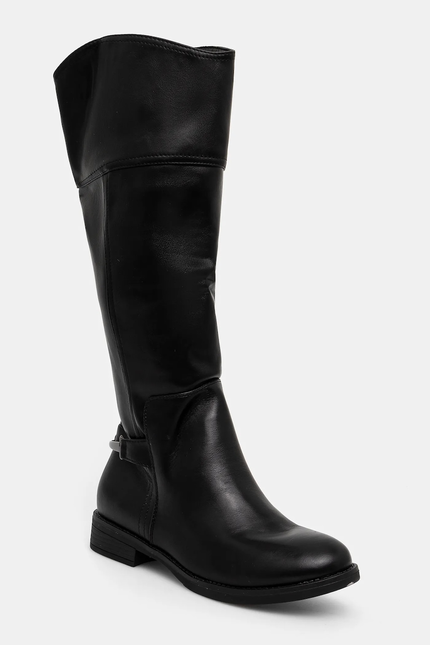 Answear Lab cizme femei, culoarea negru, cu toc drept