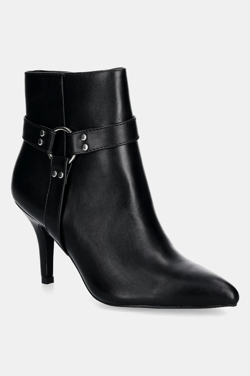 Answear Lab botine femei, culoarea negru, cu toc cui