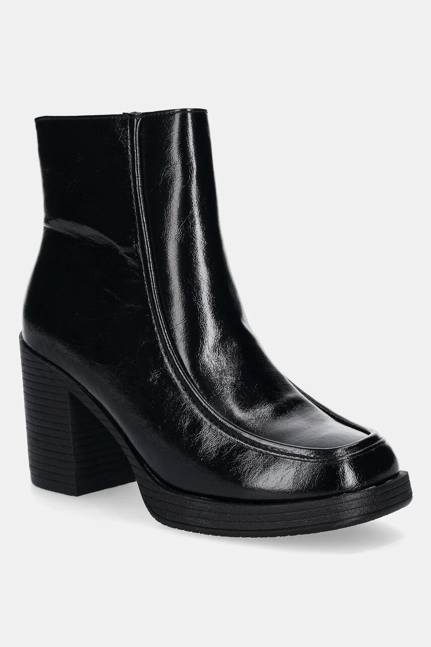 Answear Lab botine femei, culoarea negru, cu toc drept