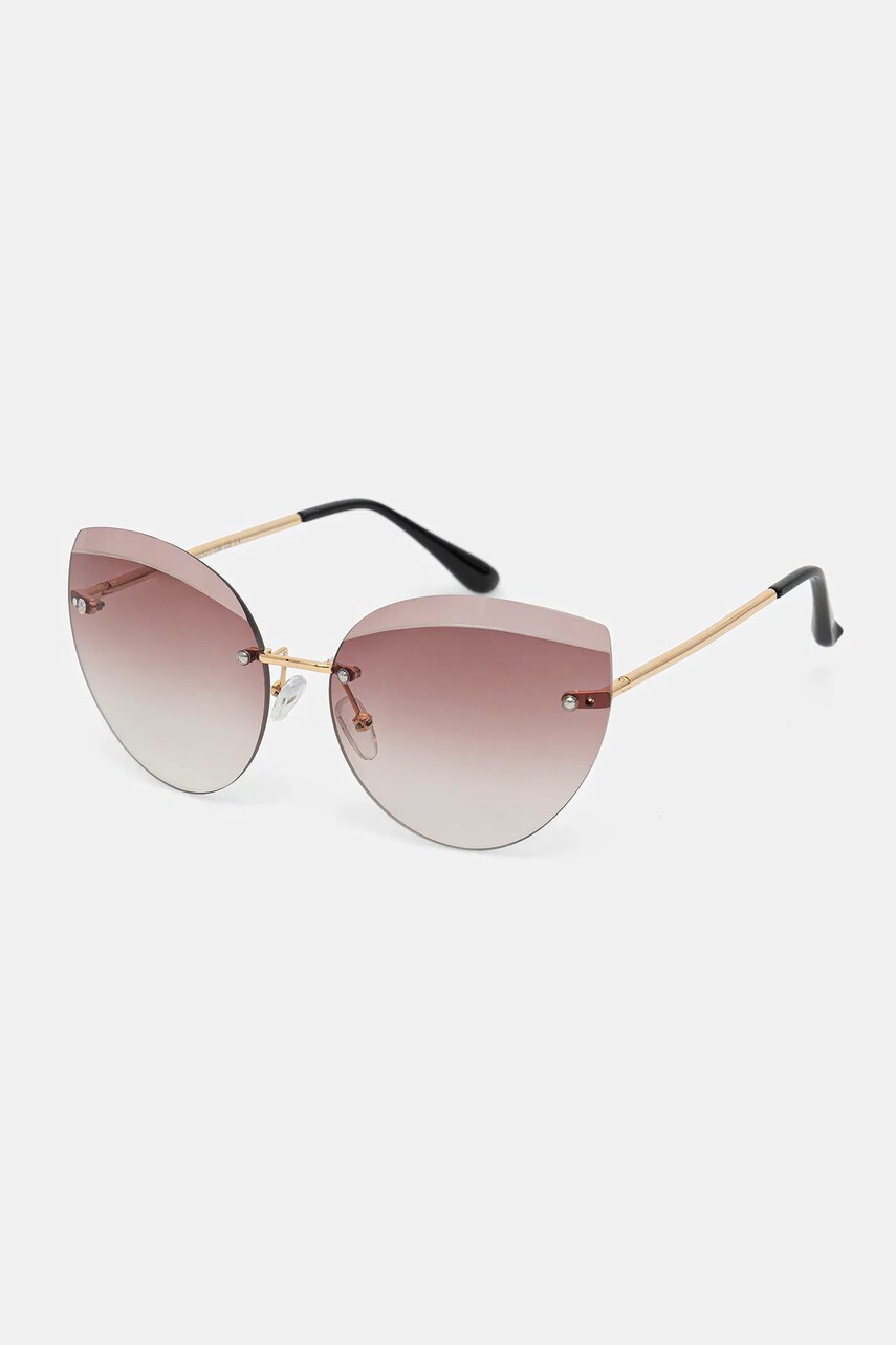 Answear Lab ochelari de soare femei, culoarea maro