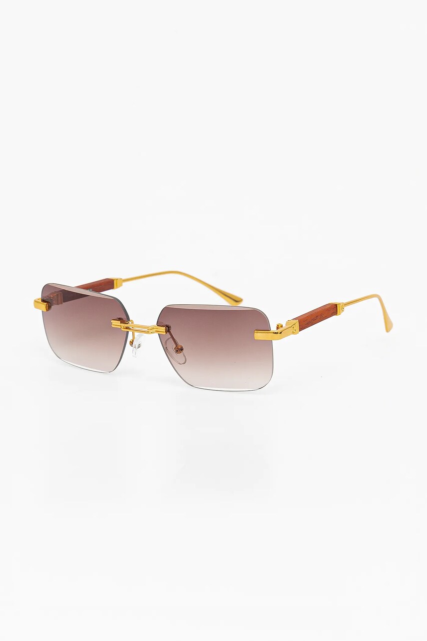 Answear Lab ochelari de soare femei, culoarea maro