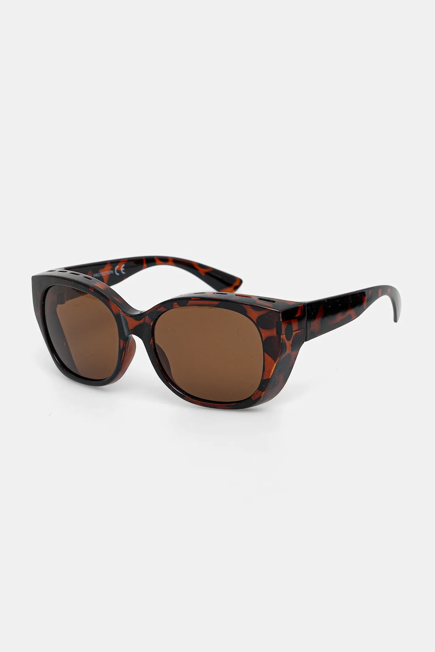 Answear Lab ochelari de soare femei, culoarea maro