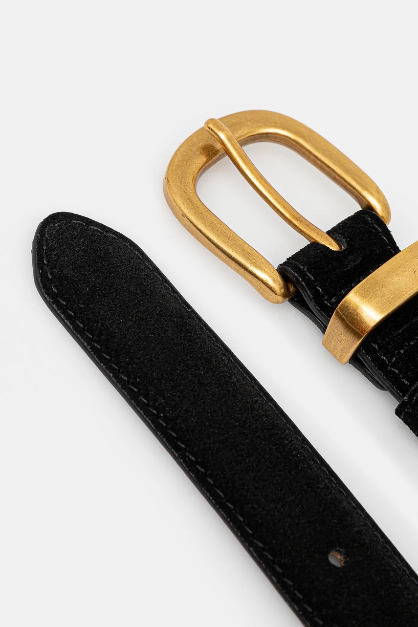 Замшевый ремень Answear.LAB цвет чёрный