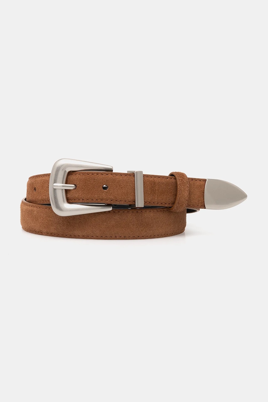 Answear Lab curea de piele culoarea maro