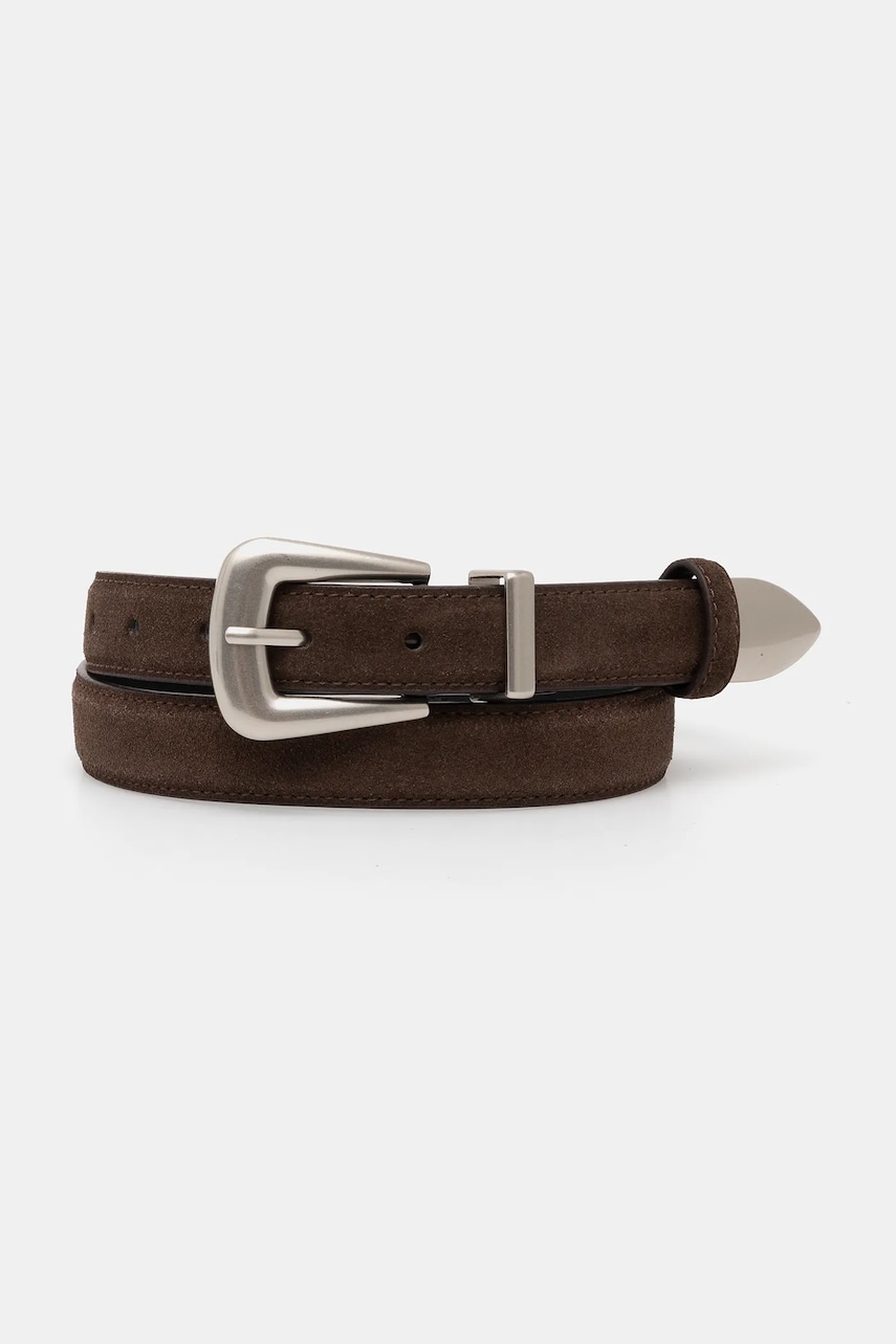 Answear Lab curea de piele culoarea maro