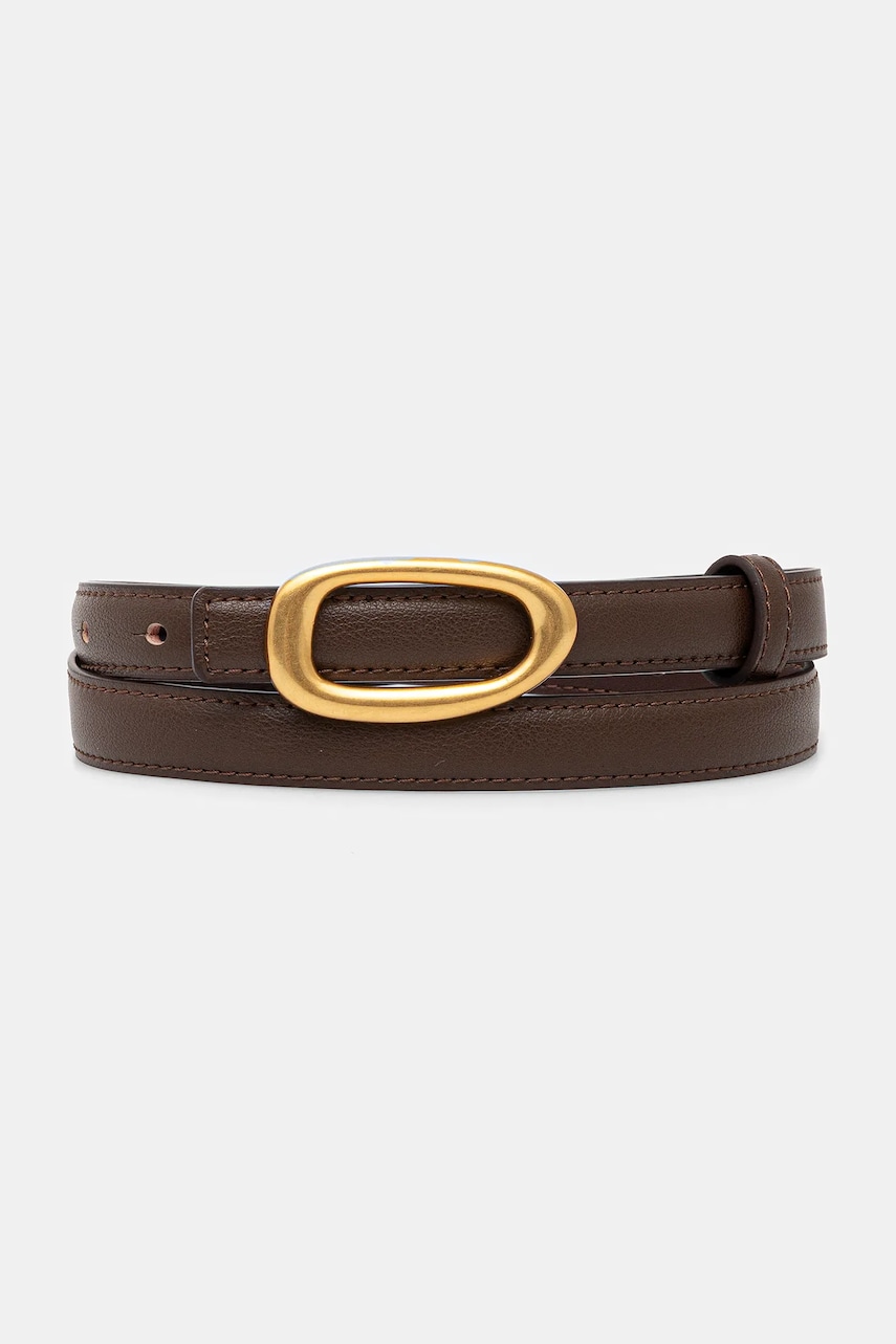 Answear Lab curea de piele culoarea maro