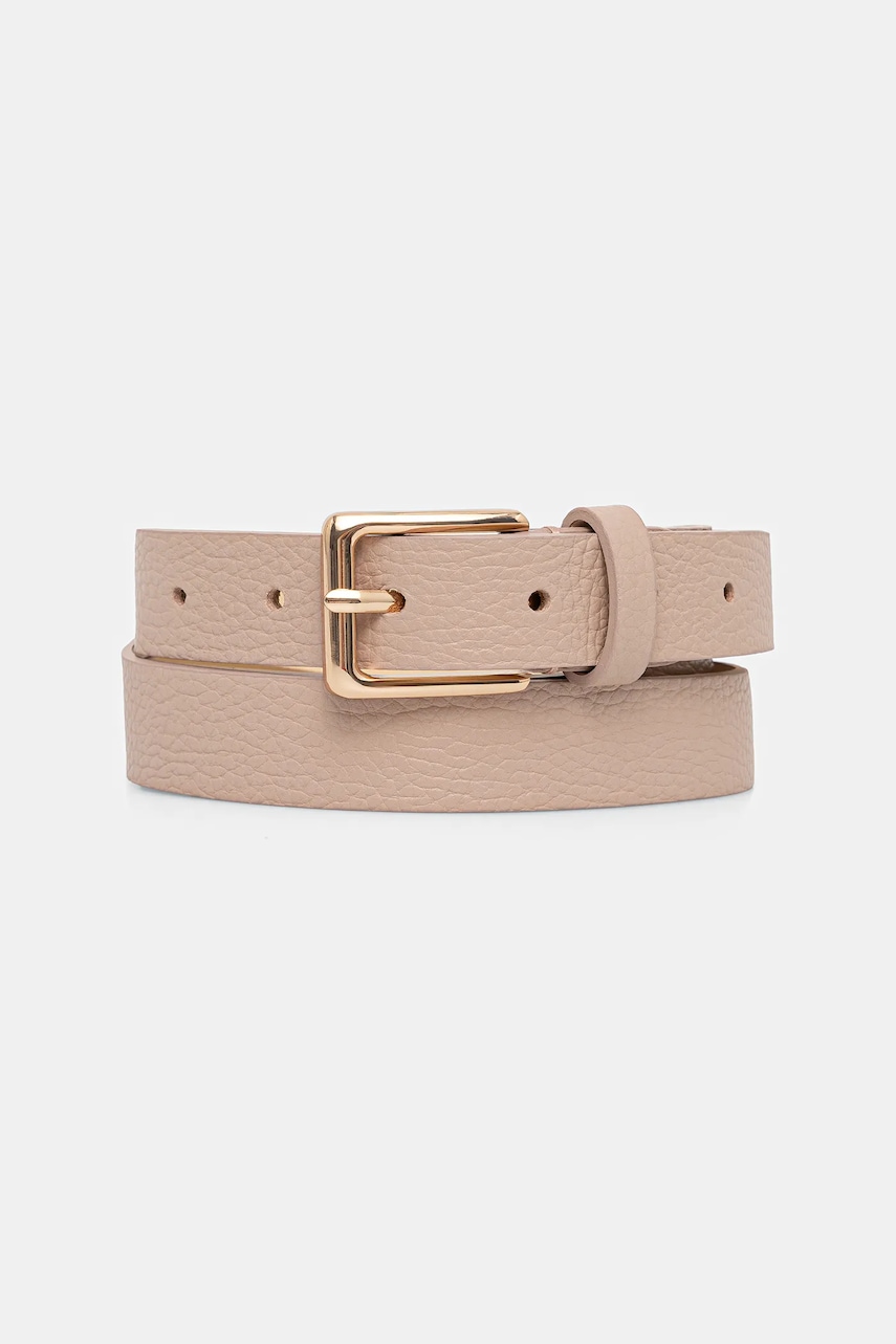Answear Lab curea de piele culoarea roz