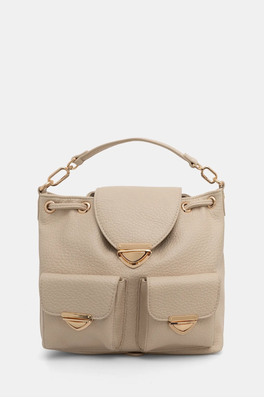 Answear Lab rucsac femei, culoarea bej, mic, neted