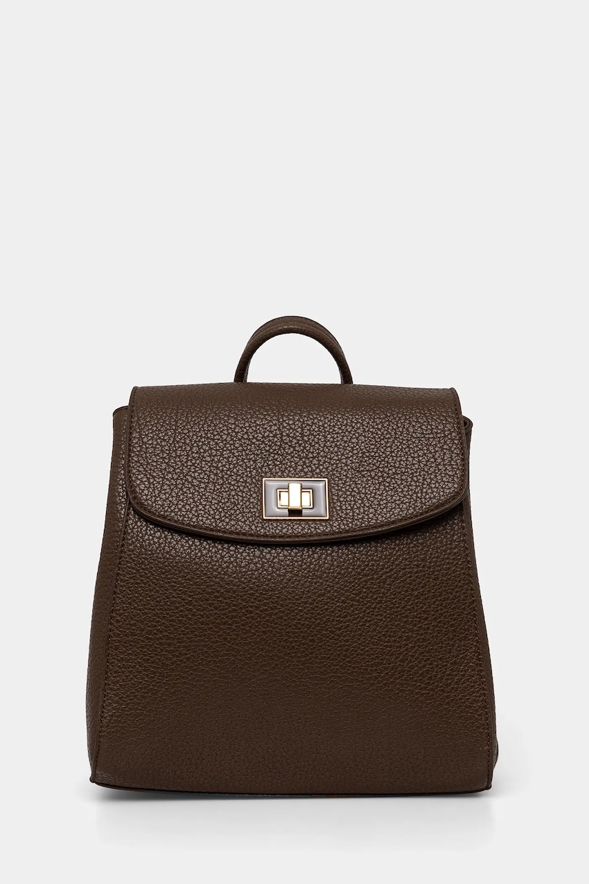Answear Lab rucsac femei, culoarea maro, mic, neted