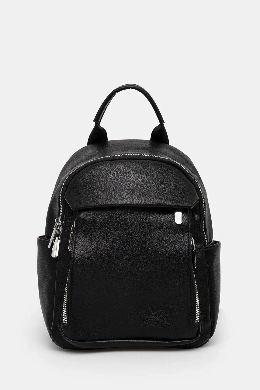 Answear Lab rucsac femei, culoarea negru, mic, neted