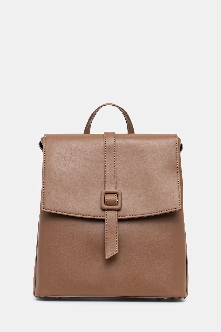 Answear Lab rucsac femei, culoarea maro, mic, neted