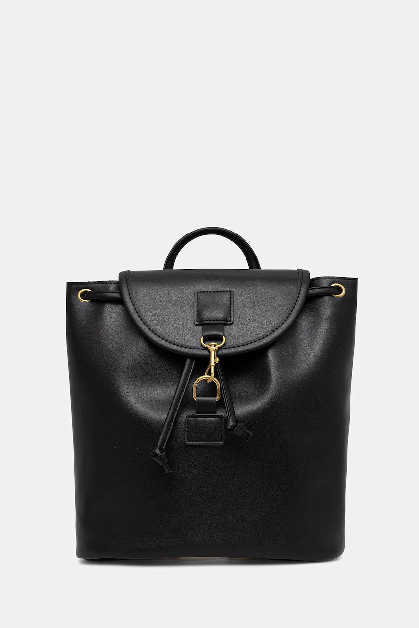 Answear Lab rucsac femei, culoarea negru, mare, neted