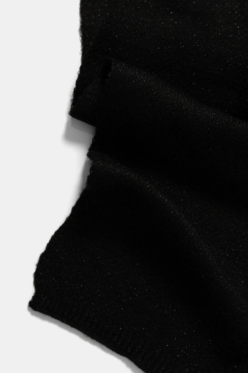 Шарф Answear.LAB женский цвет чёрный узорный Шарф Answear.LAB женский цвет чёрный узорный