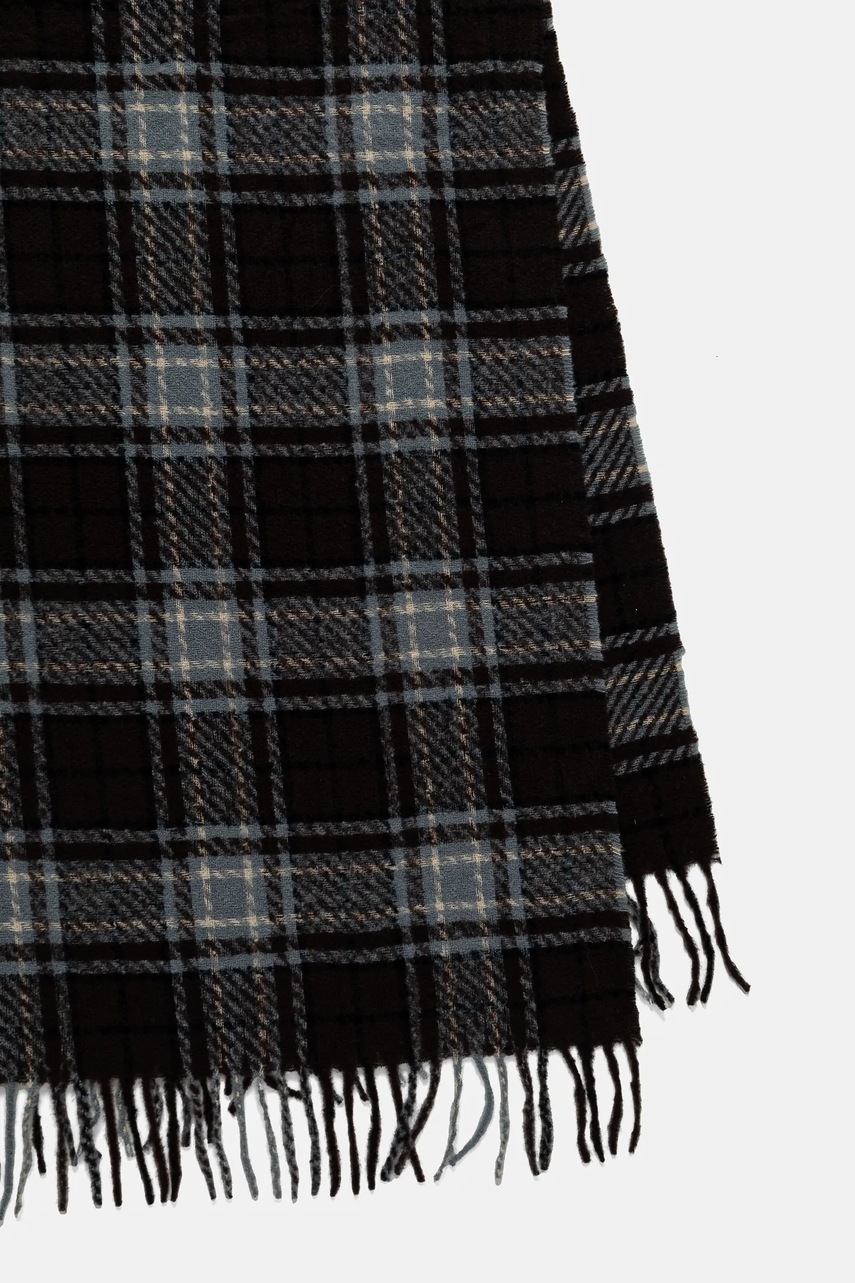 Шарф Answear.LAB женский цвет коричневый узорный