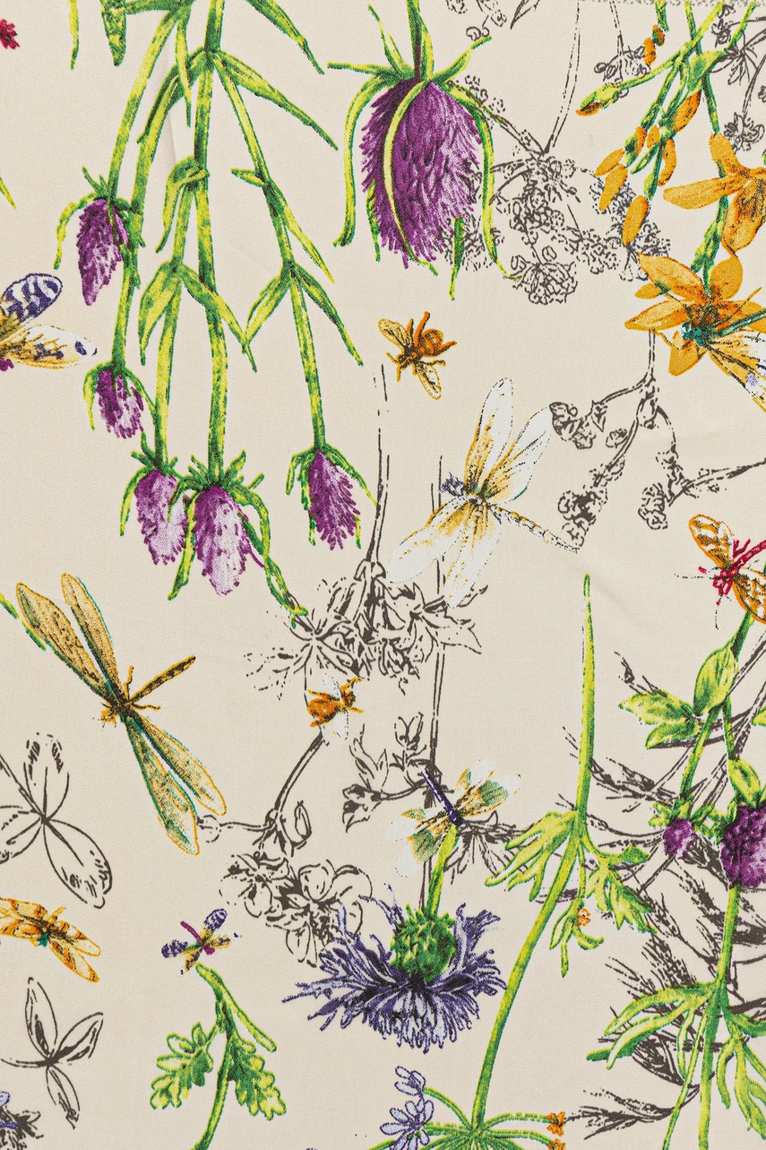 Повязка с шёлком Answear.LAB цвет бирюзовый узор