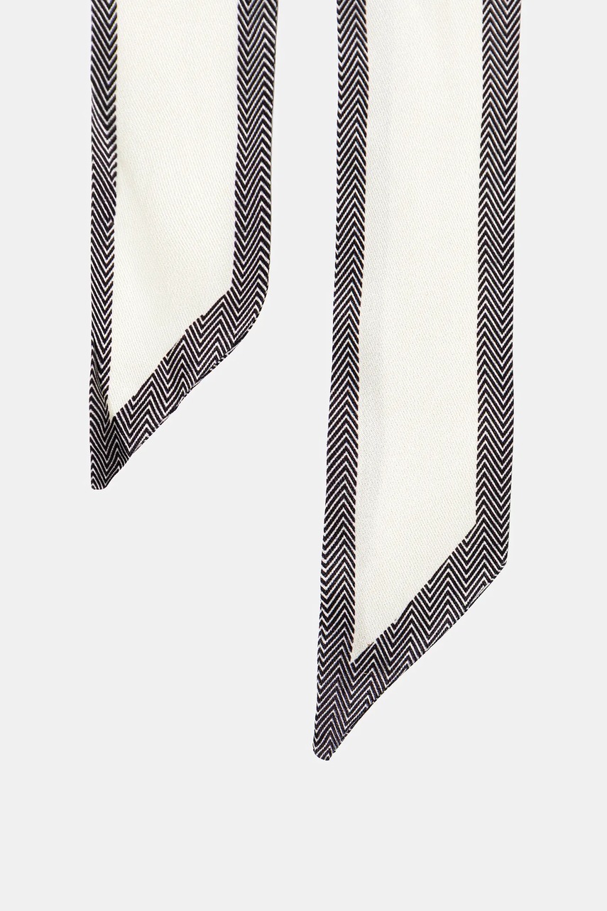 Платок с шёлком Answear.LAB цвет бежевый узор